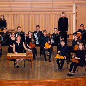 Concert of Russian folk instrument orchestra of the Nosovibirsk Special music school in NOVAT